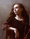 Maureen Hyde Canvas Paintings - Portrait of Marla